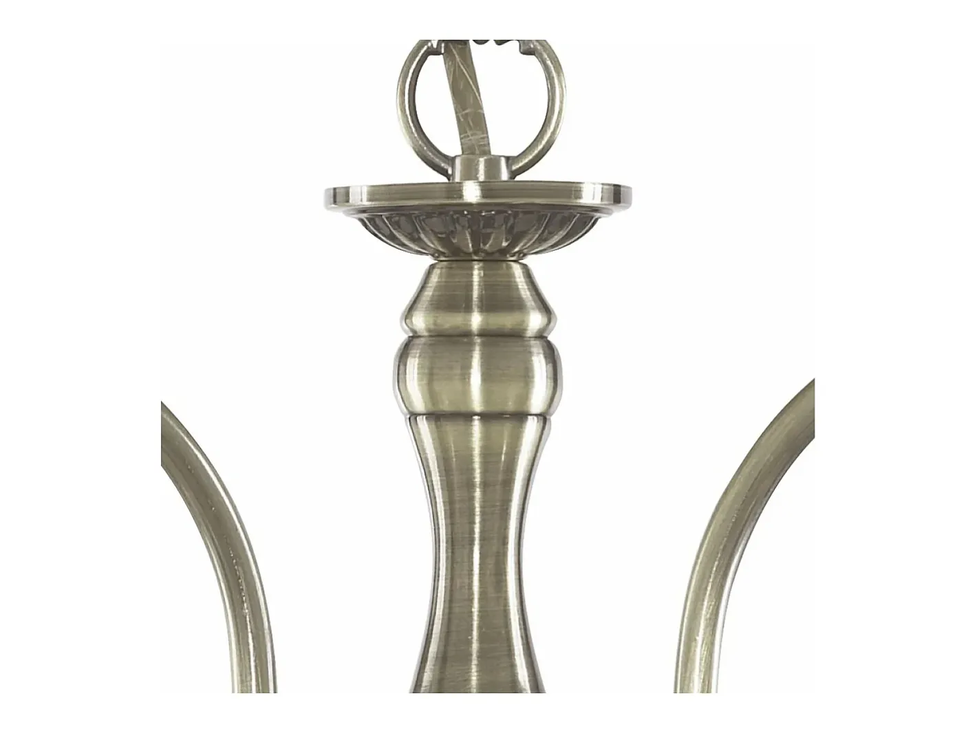 Searchlight American Diner 3 Ltt takhnge med flera armar Antik mssing, ribbad glas, E27 Camel Discount