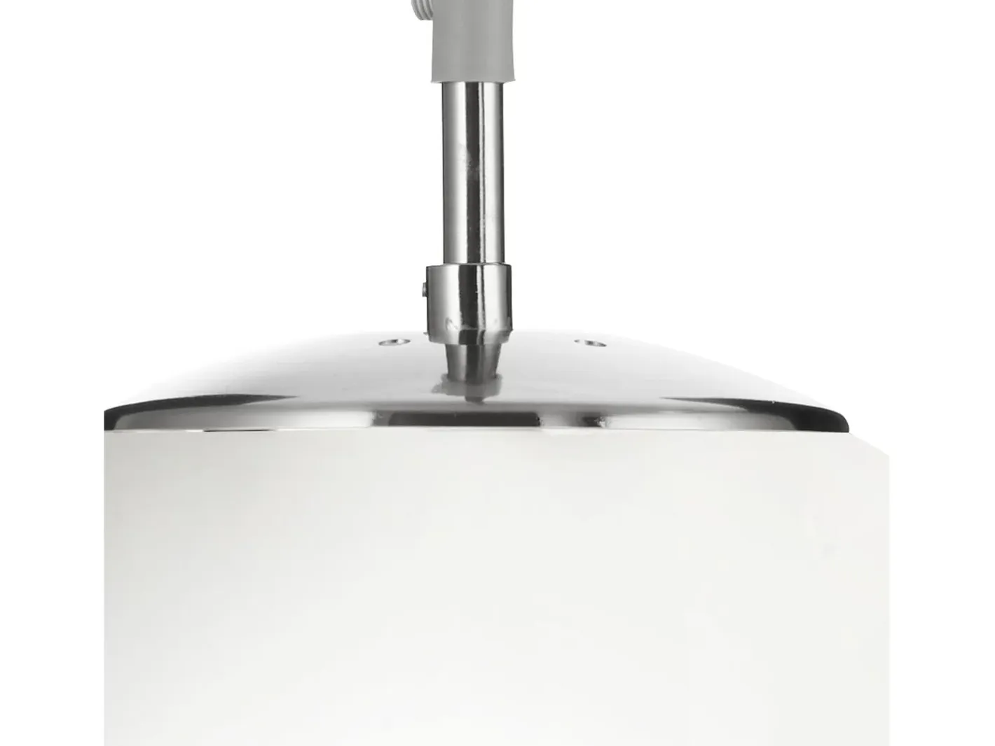 Best Searchlight Atom 1 Light Globe Takhnge Satin Silver, Opal Glas, E27 Plateado