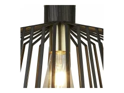 Hot Searchlight Bird Cage 1 Light Cage Takhnge Antik Mssing, Matt Svart, E27 Camel