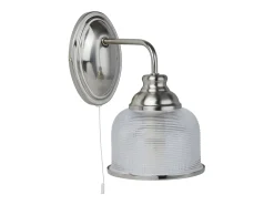 Searchlight Bistro 1 ljus inomhus kupol vgglampa satin silver, E27 Plateado Sale