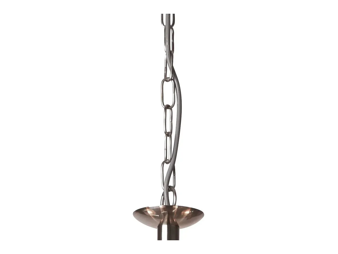 Searchlight Bistro 5 Ljus Multi Arm Takhnge Silver, Vit, E27 Transparente Online