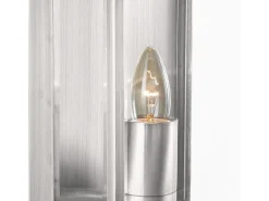 Searchlight Box 1 Ljus Utomhus Trdgrd Vgglampa Satin Silver IP44, E27 Plateado Discount