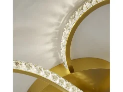 Searchlight Daisy5-ljus LED-spolbeslag, guld, klara kristaller 4000K Gris Outlet