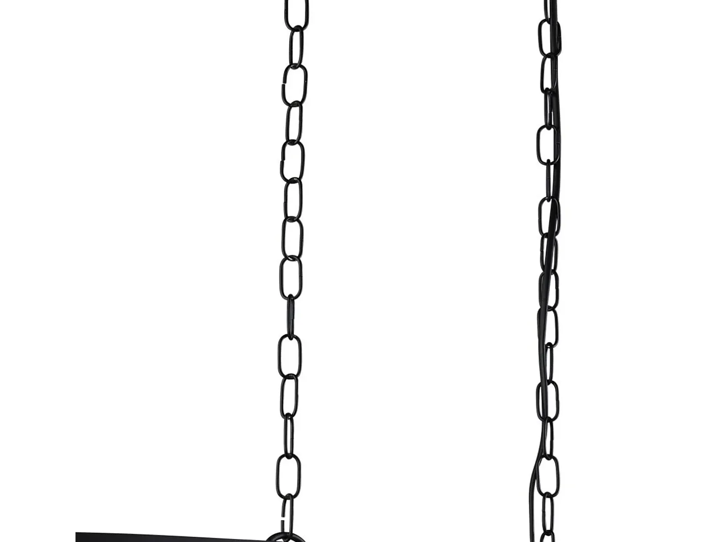 Lámpara Suspendida-Searchlight Fishnet 4 Light Bar Pendel Mesh Matt Svart, E27 Negro