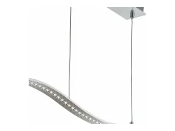 Lámpara Suspendida-Searchlight Integrerad LED Bar Takhnge Satin Silver, Satin Nickel Plateado