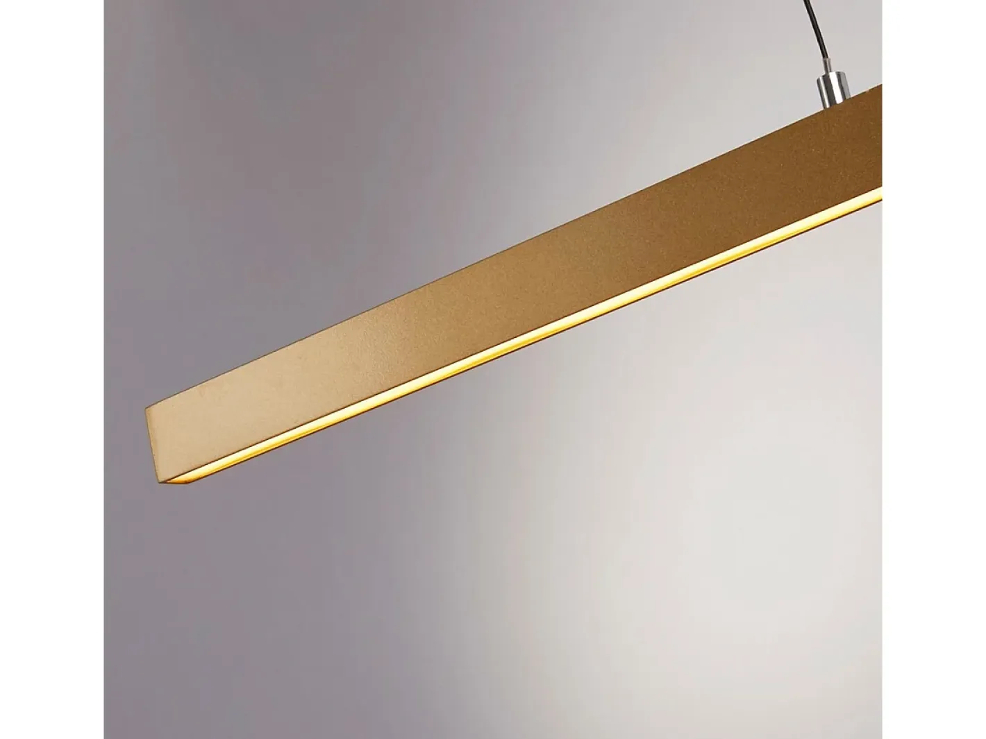 Lámpara Suspendida-Searchlight Kelly Colgante Control de Gestos Oro, Vidrio Opal Dorado