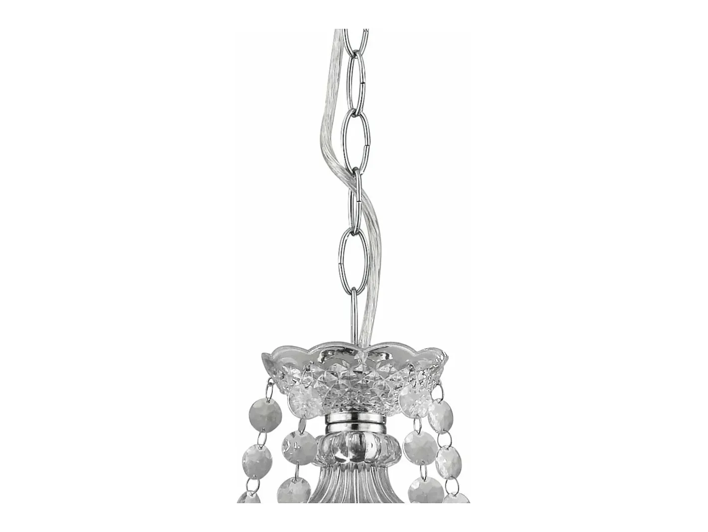 Searchlight Marie Therese 5 ljus ljuskrona kromfinish Akryl Marie Therese, E14 Gris Outlet