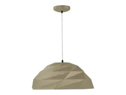 Lámpara Suspendida-Searchlight Origami 1 Light Dome Pendel Metallic Gold, E27 Dorado