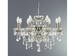 Searchlight Paris 8 ljus ljuskrona satin silver finish, E14 Plateado New