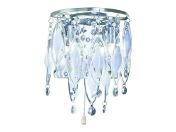 Searchlight Spindle LED 2 ljus inomhus glasvgglampa krom, G9 Gris