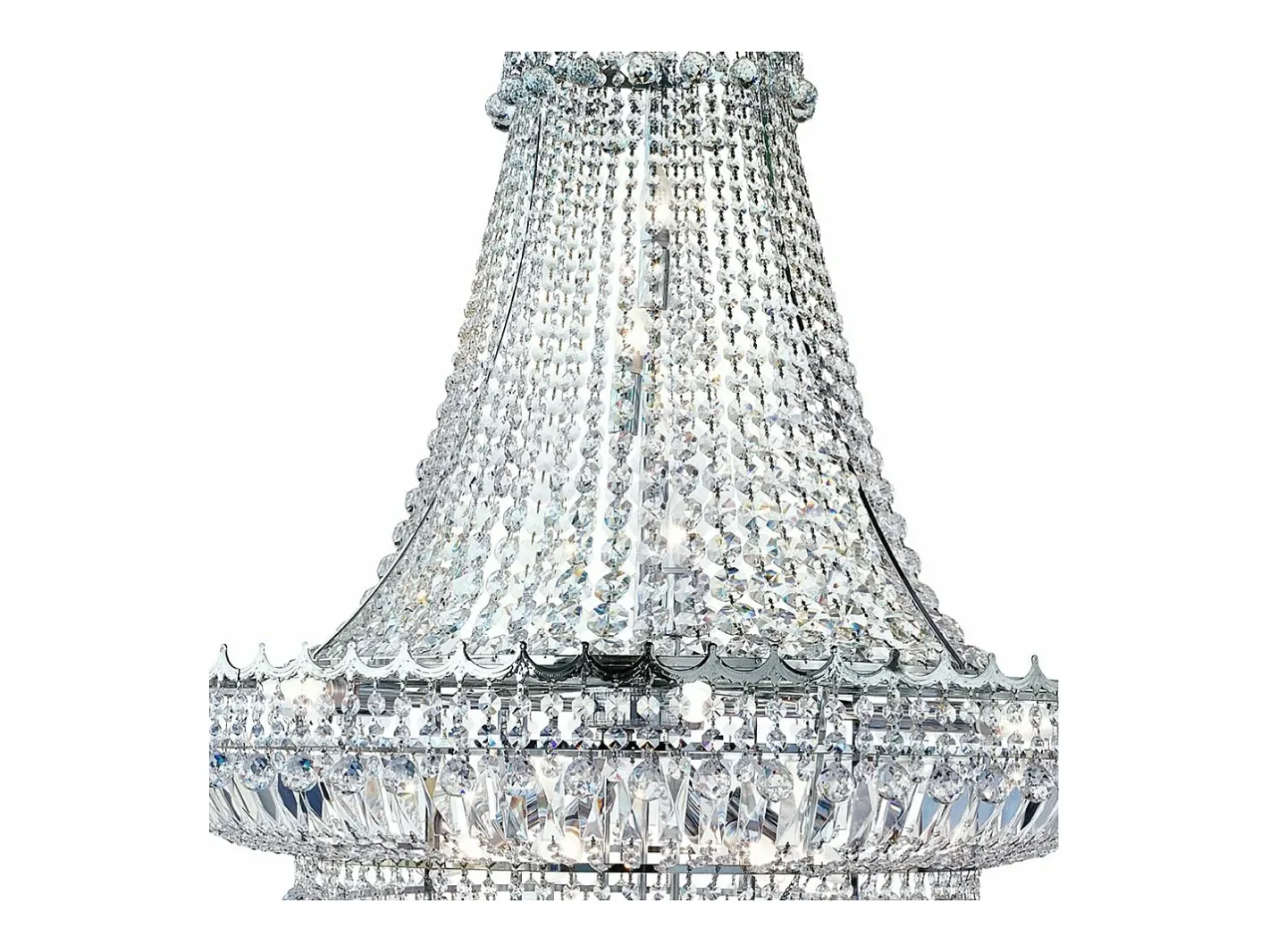 Searchlight Versailles 19 ljus ljuskrona kromfinish, E14 Gris Best