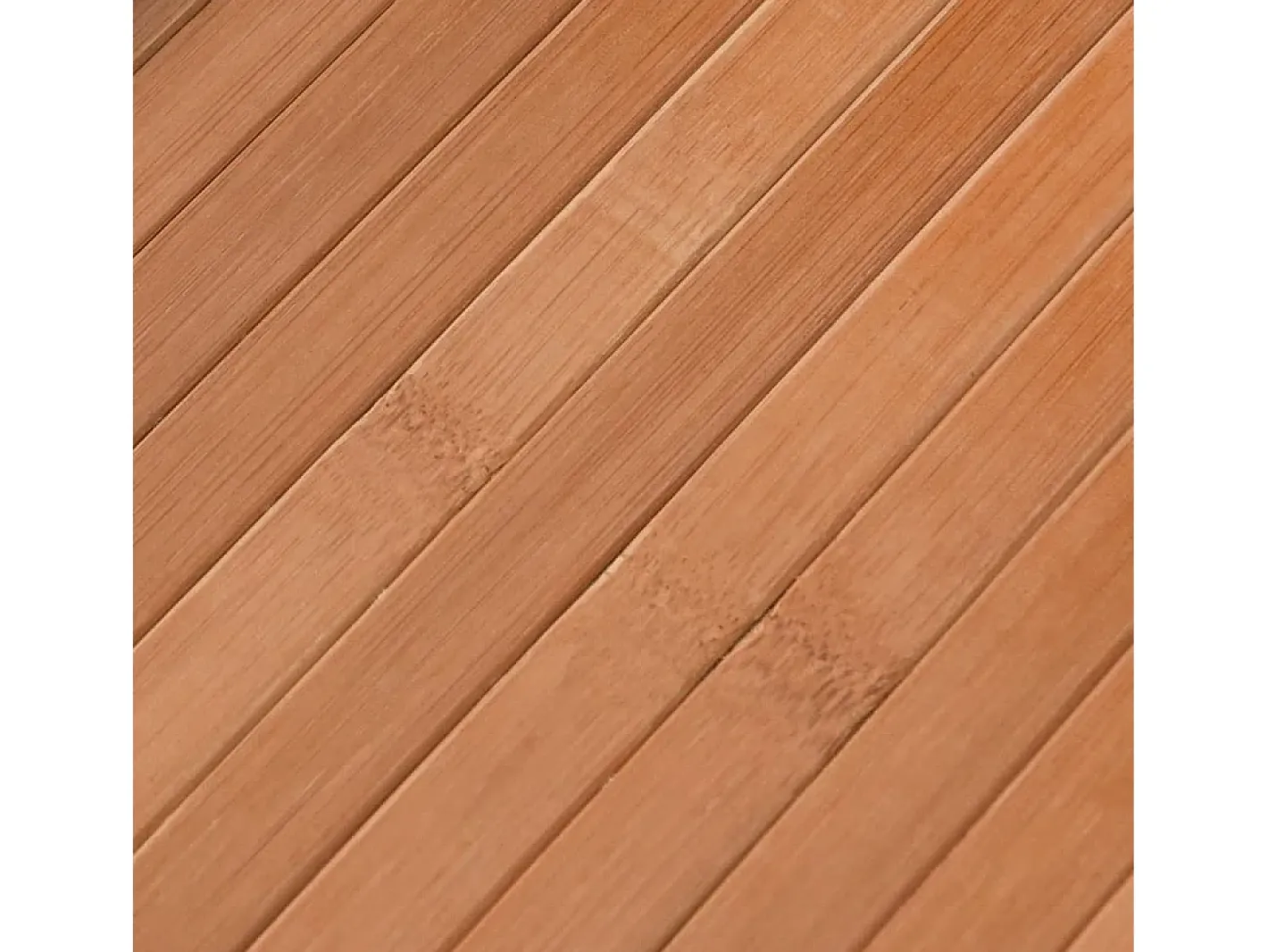 Hot Garden Furniture Senad Alfombra rectangular bambú color natural 70x200 cm Marru00f3n