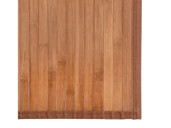 Hot Garden Furniture Senad Alfombra rectangular bambú color natural 70x200 cm Marru00f3n