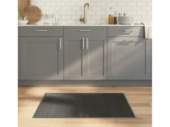 Sale Garden Furniture Senad Alfombra rectangular bambú 70x100 cm Gris
