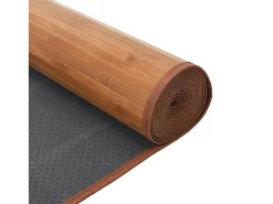 Garden Furniture Senad Alfombra rectangular bambú color natural 80x300 cm Camel Outlet