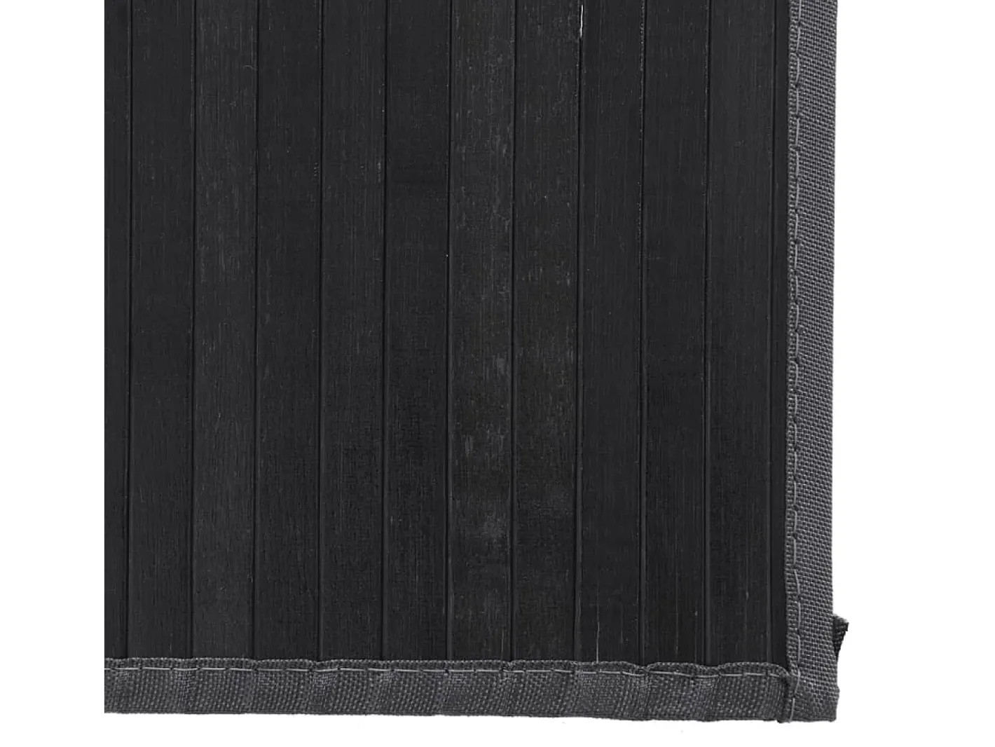 New Garden Furniture Senad Alfombra rectangular bambú 80x500 cm Negro