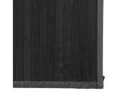 Garden Furniture Alfombra De Salón-Senad Alfombra rectangular bambú 80x100 cm Negro