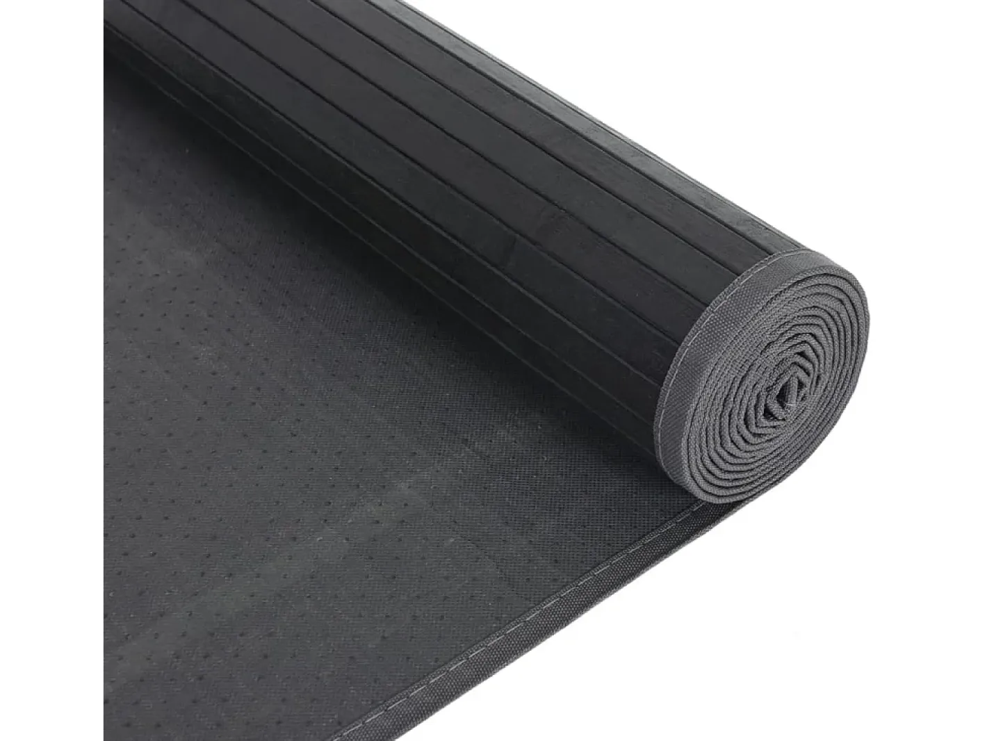 Garden Furniture Alfombra De Salón-Senad Alfombra rectangular bambú 80x100 cm Negro