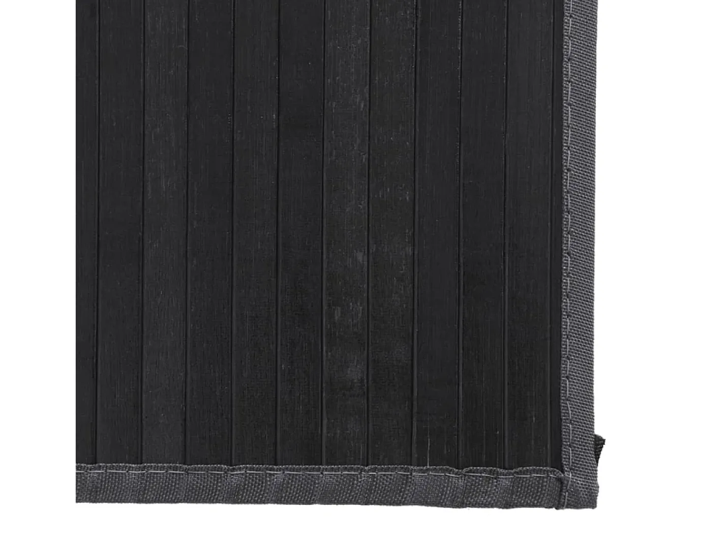 Garden Furniture Senad Alfombra rectangular bambú 80x100 cm Gris Best