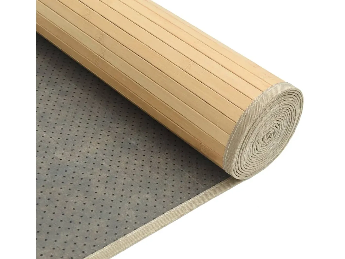 New Garden Furniture Senad Alfombra rectangular bambú color natural claro 80x100 cm Beige