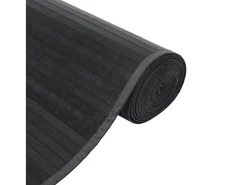 Discount Garden Furniture Senad Alfombra rectangular bambú 100x400 cm Gris