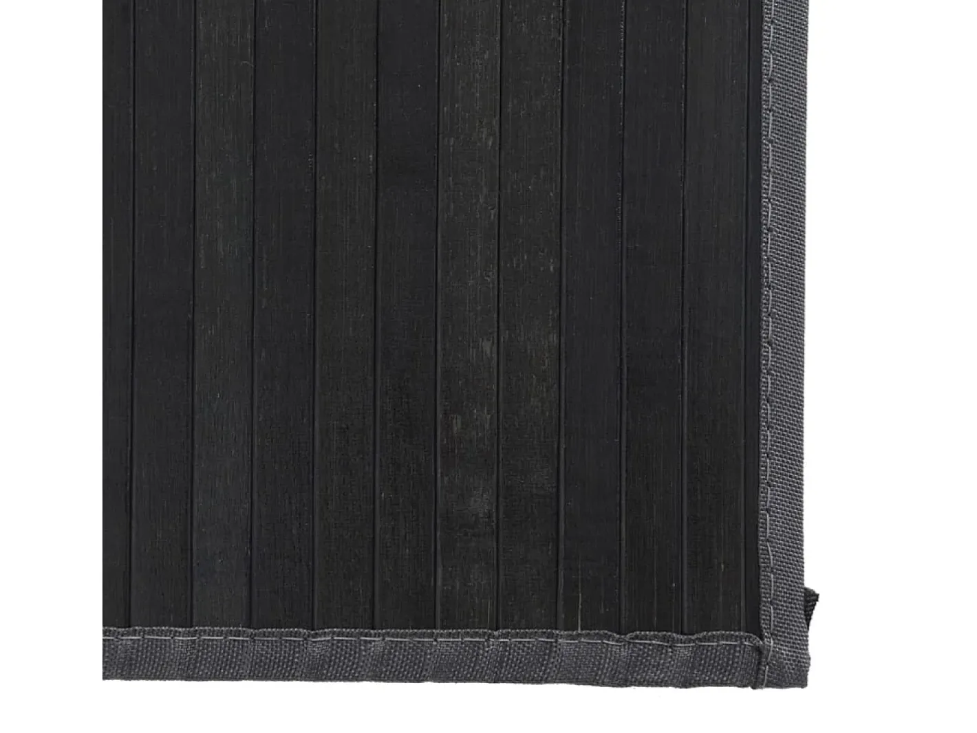 Online Garden Furniture Senad Alfombra rectangular bambú 80x500 cm Gris
