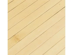 Garden Furniture Senad Alfombra rectangular bambú color natural claro 60x300 cm Beige Hot