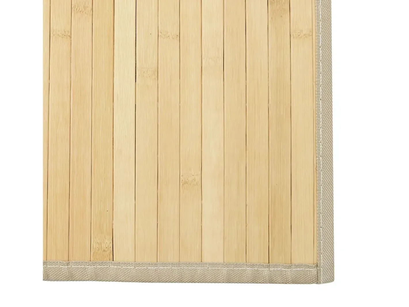 Garden Furniture Senad Alfombra rectangular bambú color natural claro 60x300 cm Beige Hot