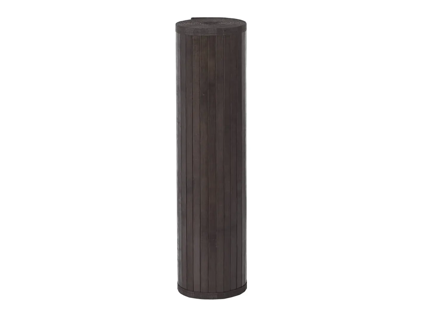 Discount Garden Furniture Senad Alfombra rectangular bambú marrón oscuro 80x100 cm Color natural oscuro
