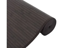 Discount Garden Furniture Senad Alfombra rectangular bambú marrón oscuro 80x100 cm Color natural oscuro