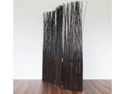 Separador de ambiente 120x3x170 cm marrón Paravent Marru00f3n
