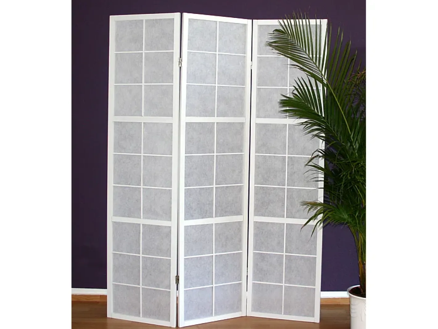 Biombo-Separador de ambiente 175x132x2.2 cm Shoji Blanco