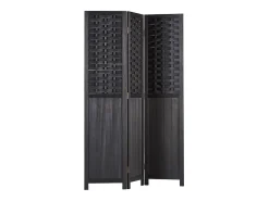 Biombo-Separador de ambiente 120x2.2x170 cm Negro
