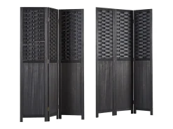 Biombo-Separador de ambiente 120x2.2x170 cm Negro