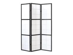 Biombo-Separador de ambiente 132x2.2x175 cm Shoji Negro