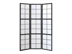 Biombo-Separador de ambiente 132x2.2x175 cm Shoji Negro