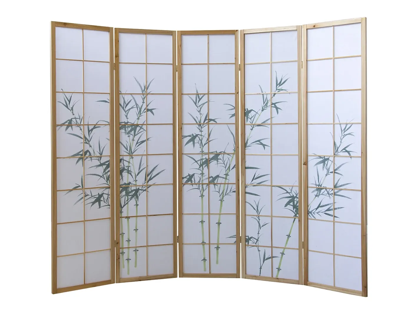Separador de ambiente 220x2x175 cm blanco natural Verde