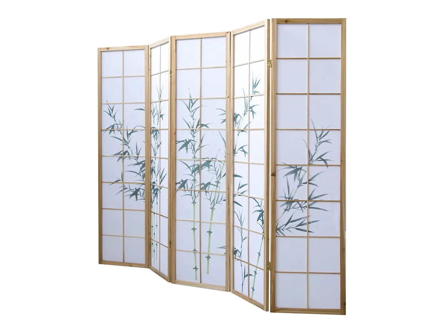 Separador de ambiente 220x2x175 cm blanco natural Verde