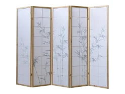 Separador de ambiente 220x2x175 cm blanco natural Verde