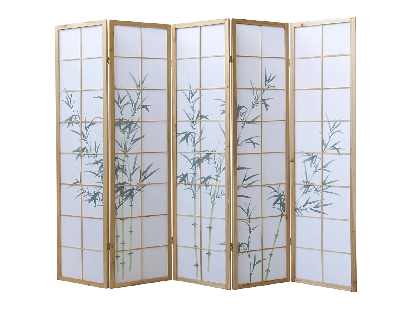 Separador de ambiente 220x2x175 cm blanco natural Verde