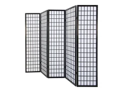 Biombo-Separador de ambiente 175x220x2.2 cm Shoji Negro