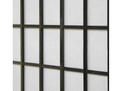 Biombo-Separador de ambiente 175x220x2.2 cm Shoji Negro