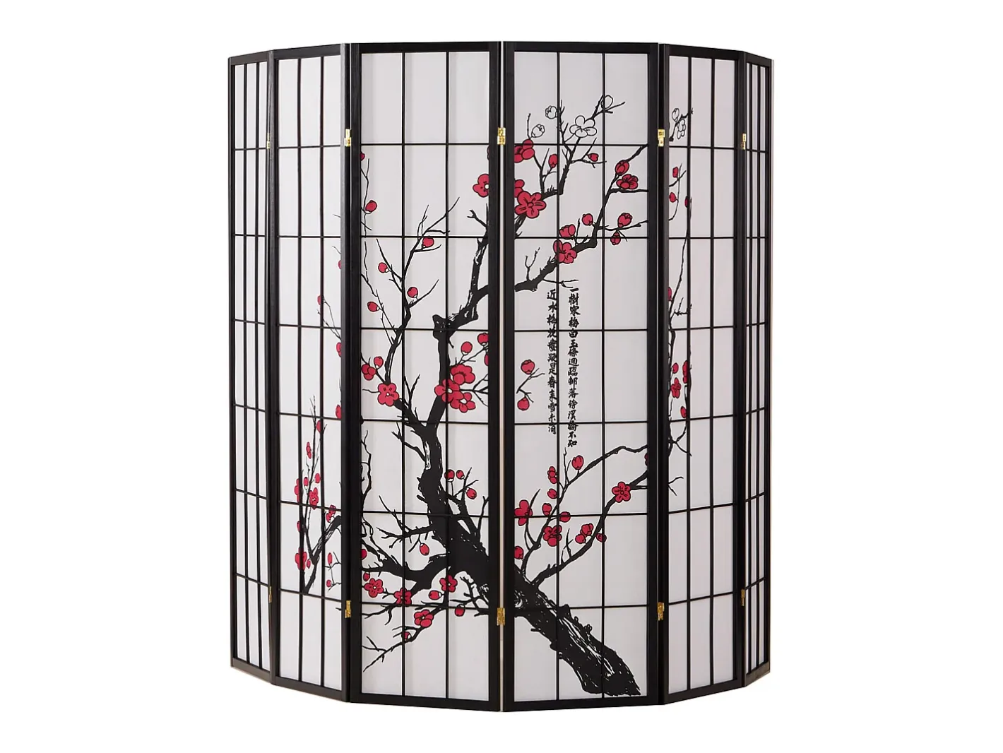 Discount Separador de ambiente 179x264x2 cm Shoji Negro