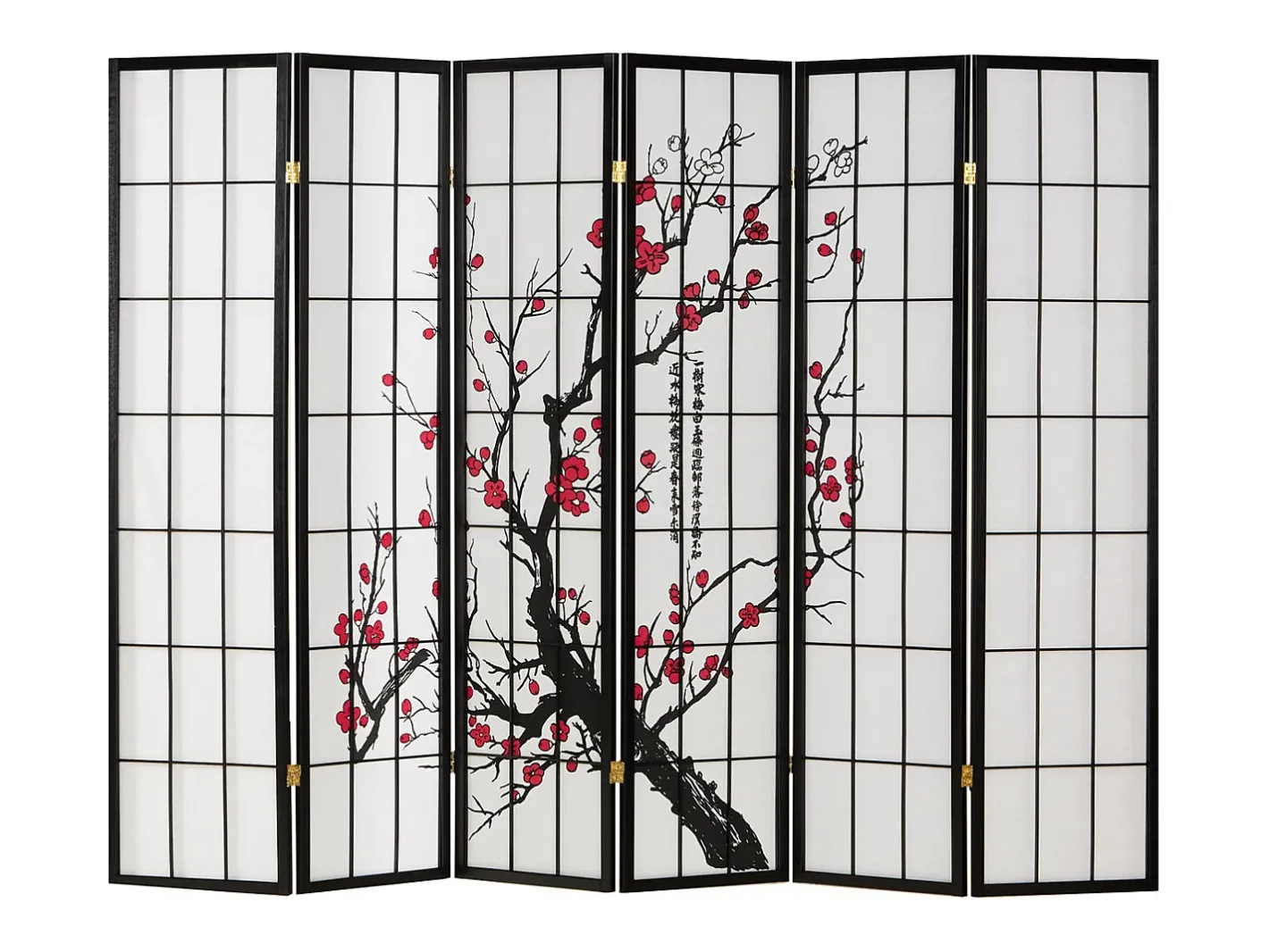 Discount Separador de ambiente 179x264x2 cm Shoji Negro
