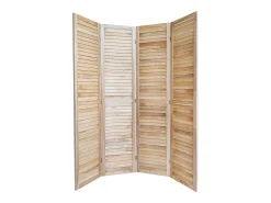 Biombo-Separador de ambiente 160x170x2 cm marrón Marru00f3n