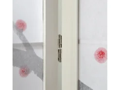 Biombo-Separador de ambientes 179 cm blanco Rojo / Blanco