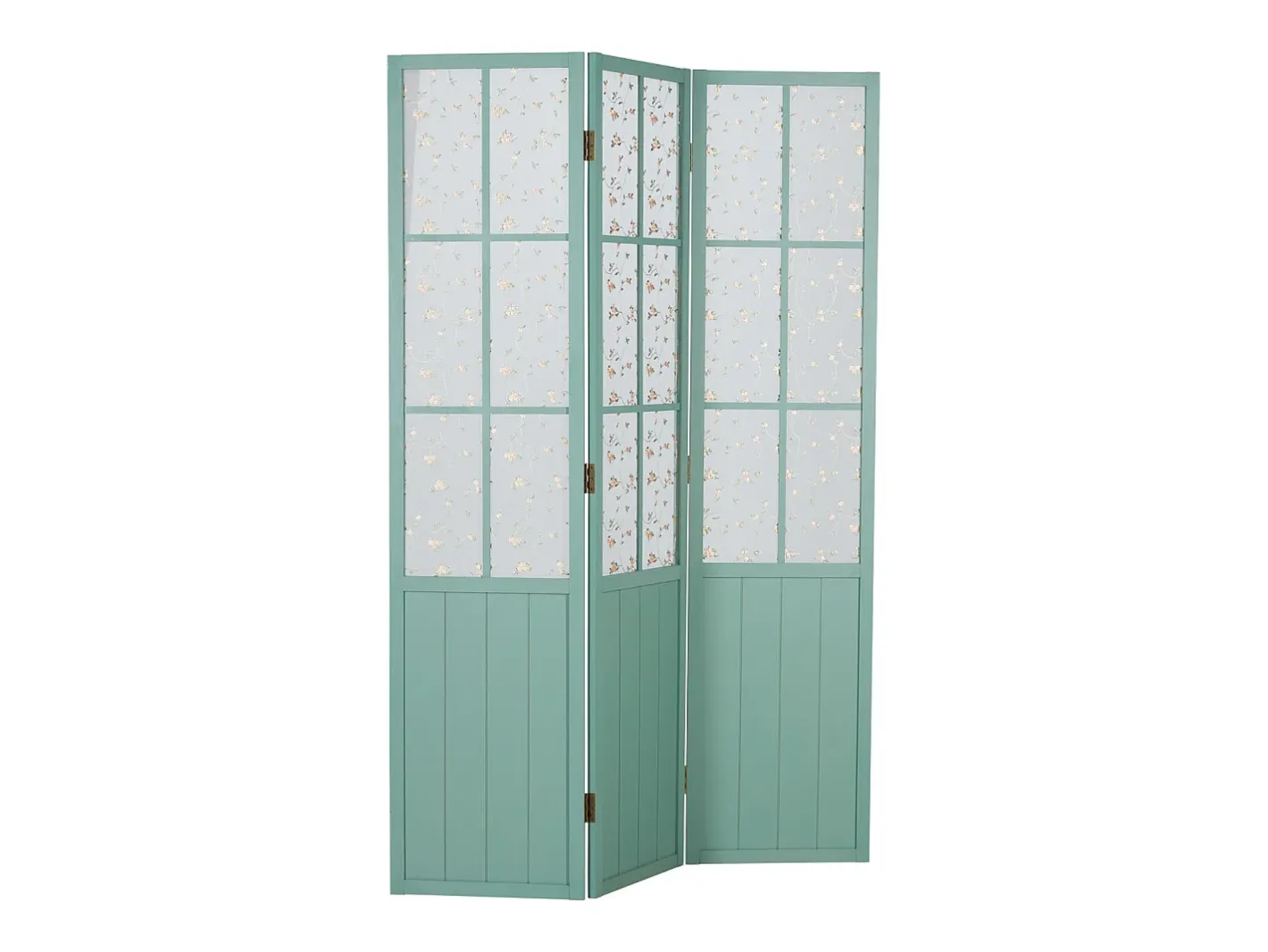 Separador de ambientes 170x120x2 cm Turquesa Estilo campestre Azul turquesa / Blanco New