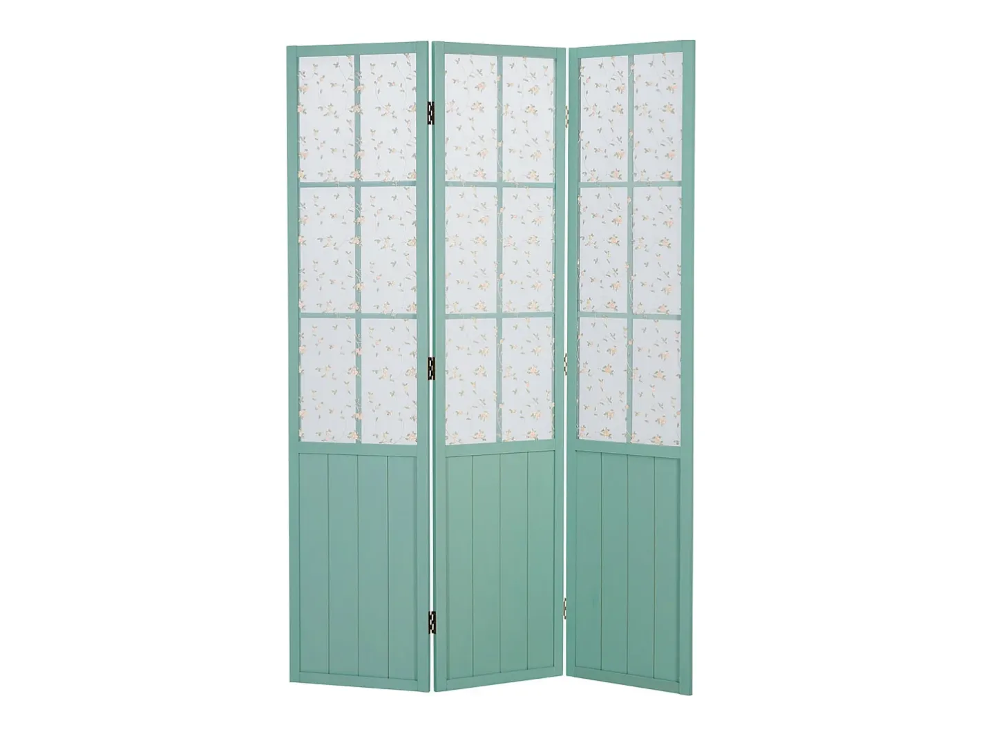 Separador de ambientes 170x120x2 cm Turquesa Estilo campestre Azul turquesa / Blanco New