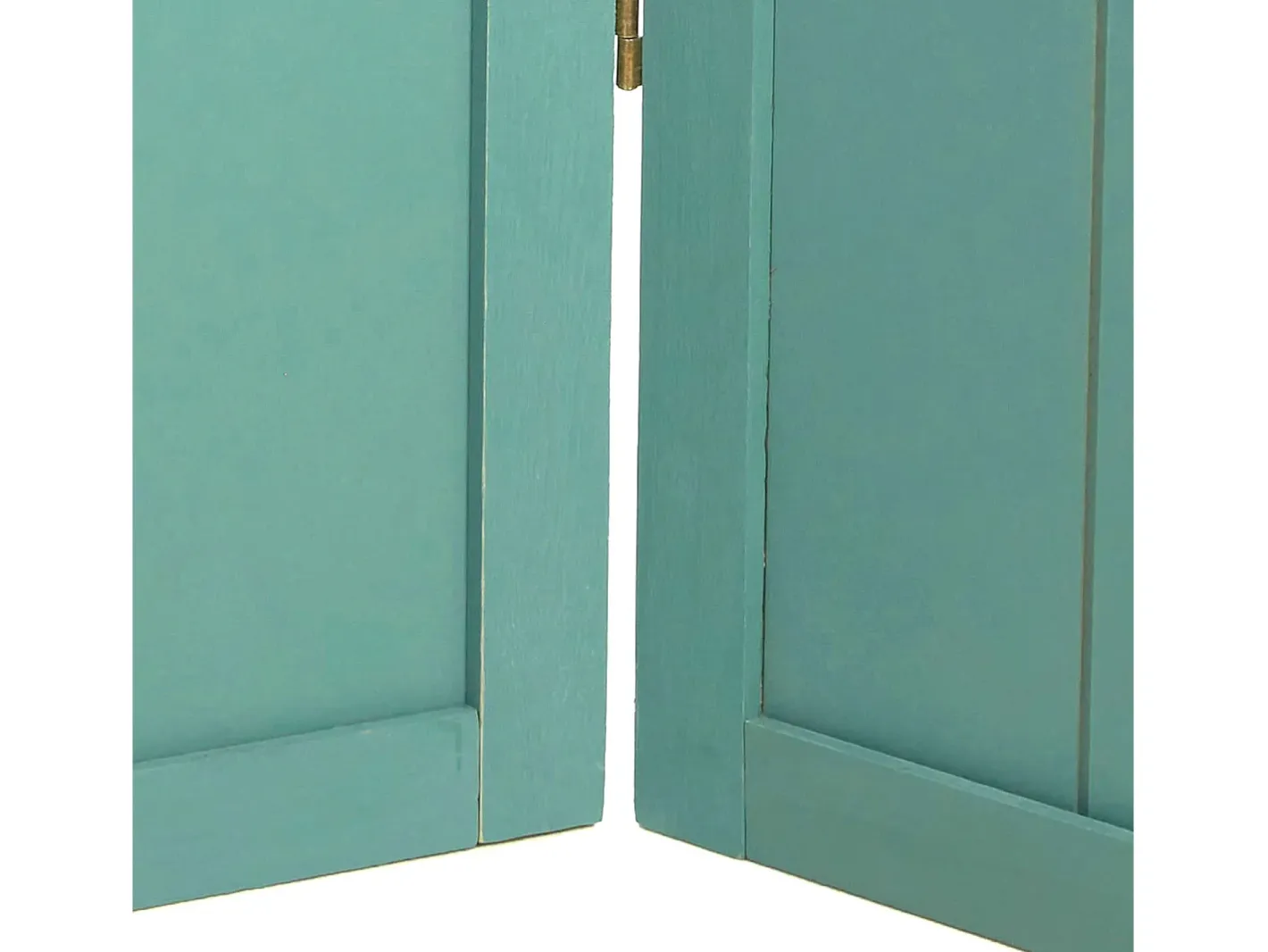 Separador de ambientes 170x120x2 cm Turquesa Estilo campestre Azul turquesa / Blanco New