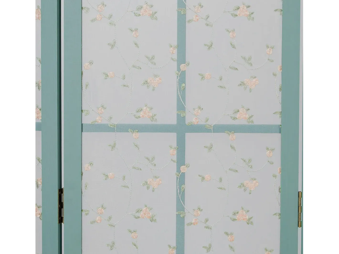 Separador de ambientes 170x120x2 cm Turquesa Estilo campestre Azul turquesa / Blanco New